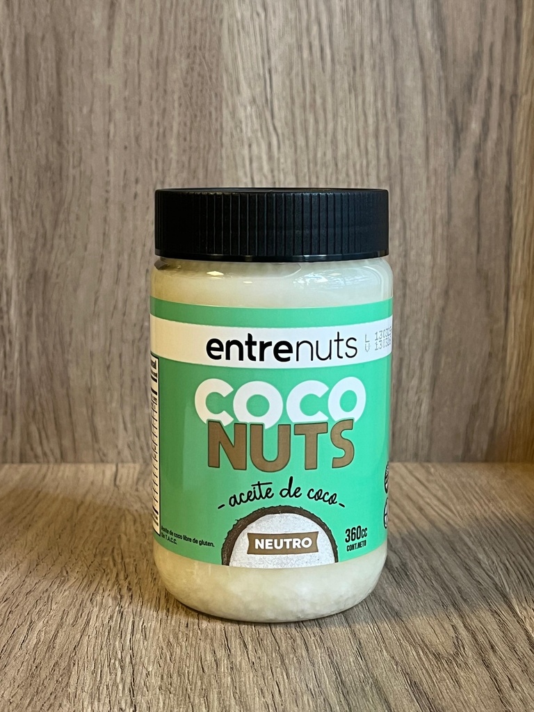 [aceite_coco360ml] Aceite de coco 360cc Entre Nuts