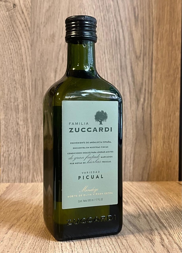 Aceite de oliva extra virgen Picual 500ml Zuccardi
