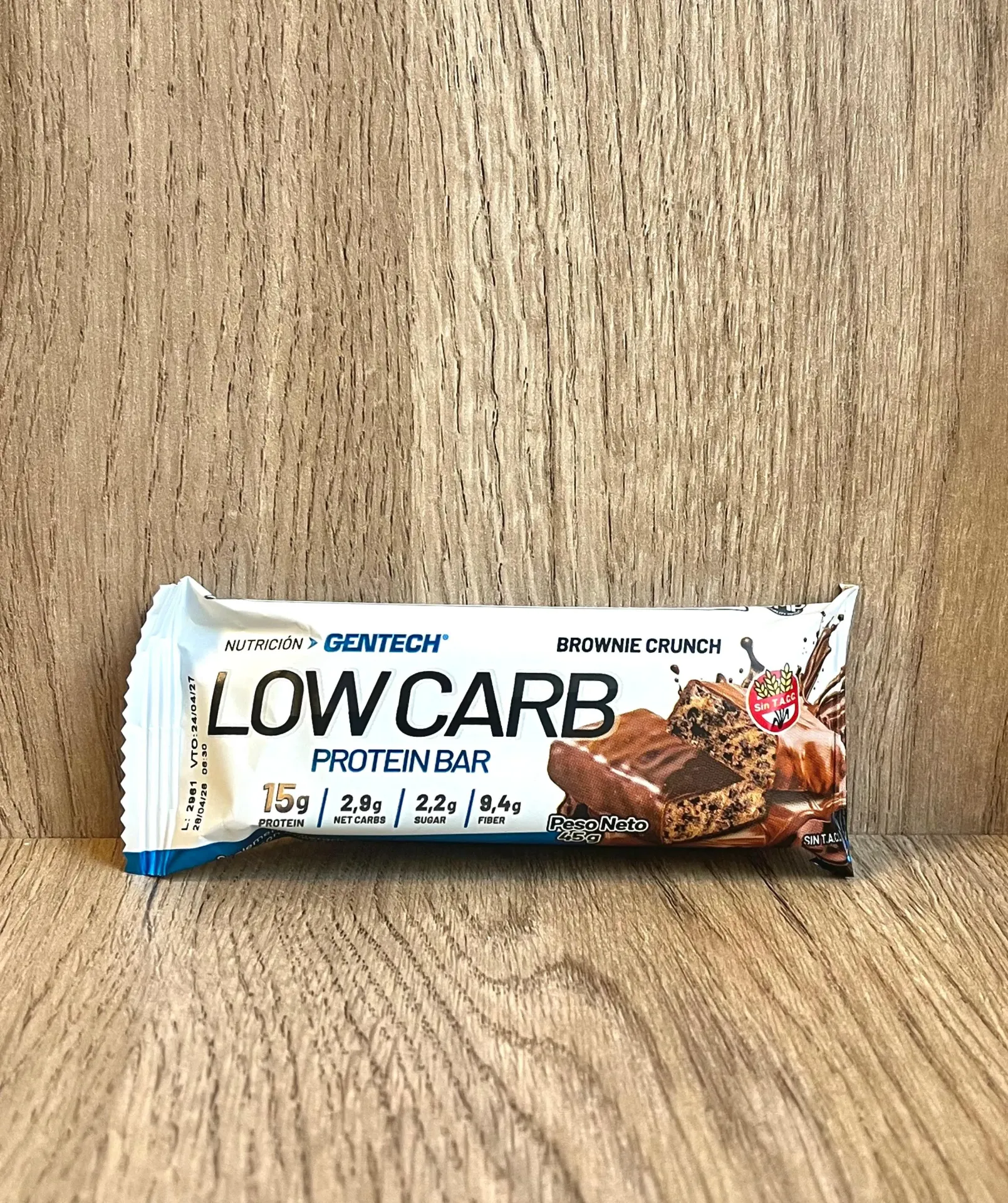 Barrita low carb brownie 45g Gentech