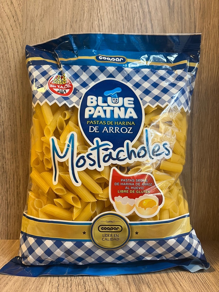 Fideos mostacholes sin tacc 500g Blue Patna
