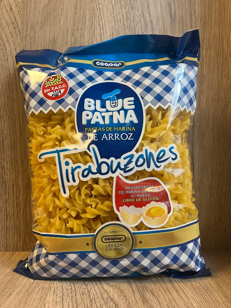 Fideos tirabuzon sin tacc 500g Blue Patna