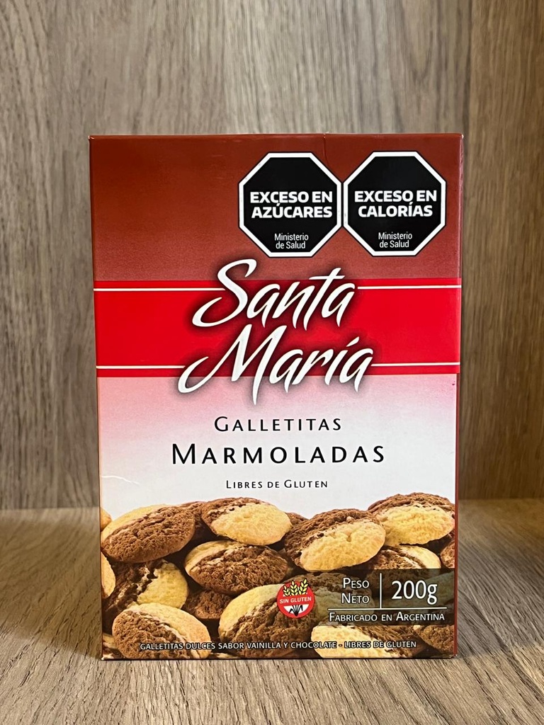 Galletita marmolada sin tacc y sin lactosa Santa Maria