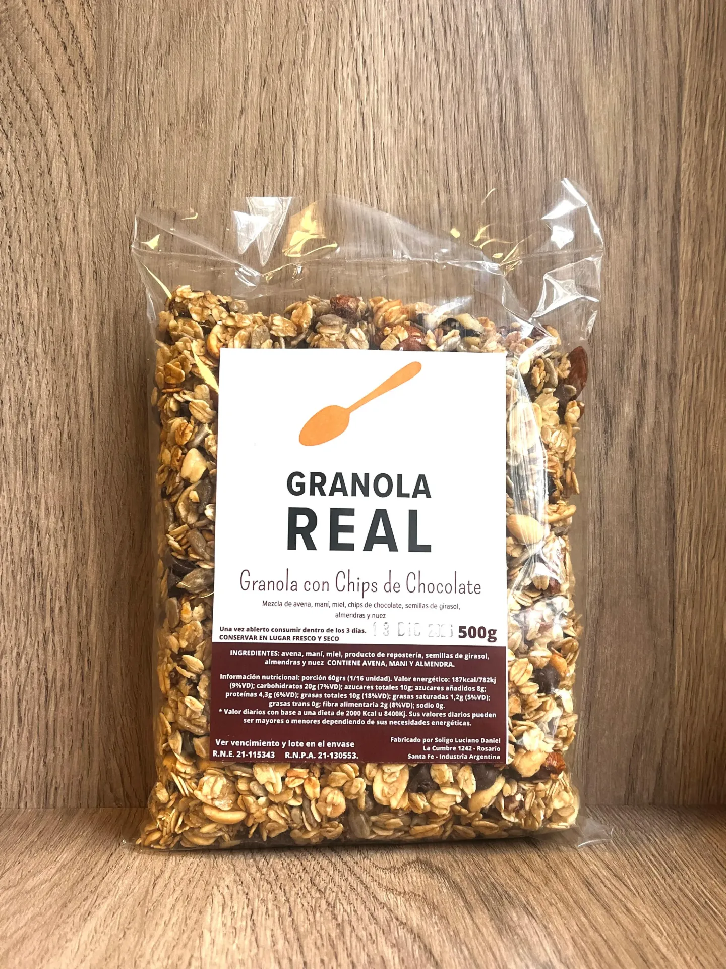 Granola con chips de chocolate 500g