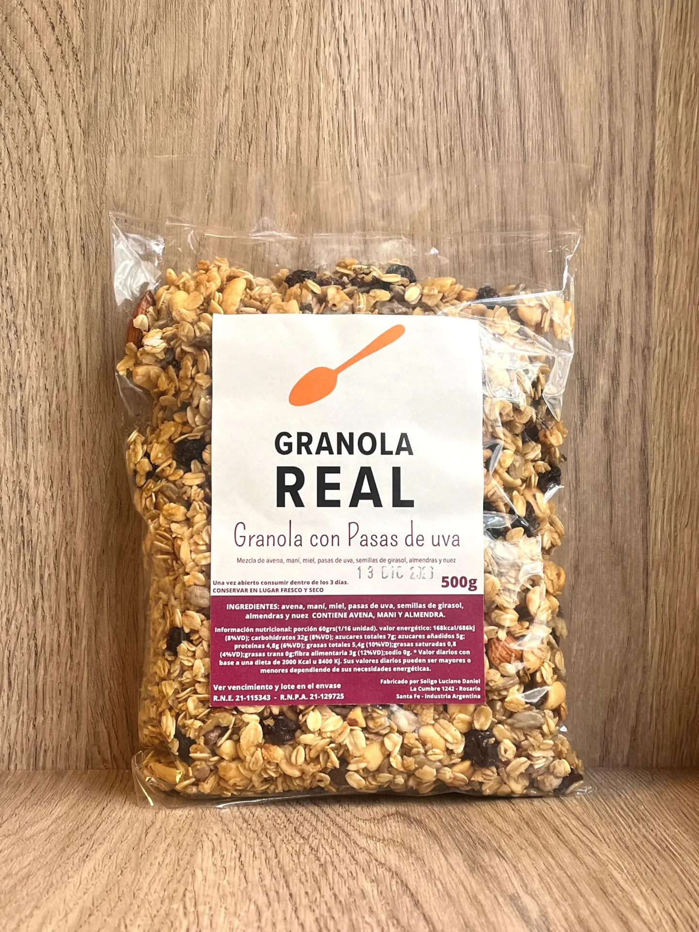 [granolacpasas_1/2kg] Granola con pasas 500g