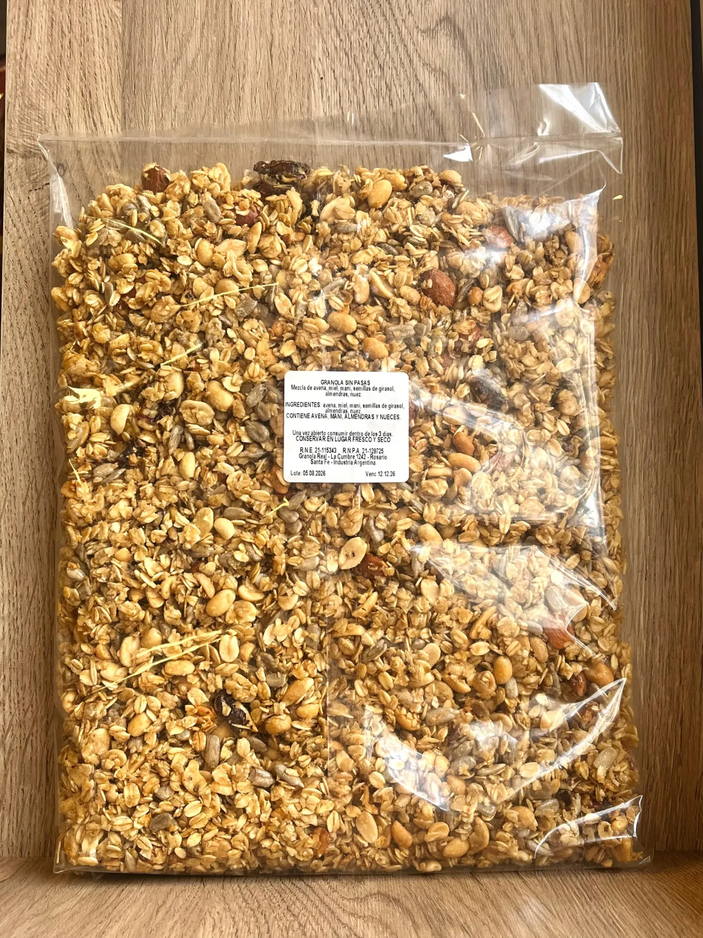 [granolasinpasas_1kg] Granola sin pasas 1 Kg