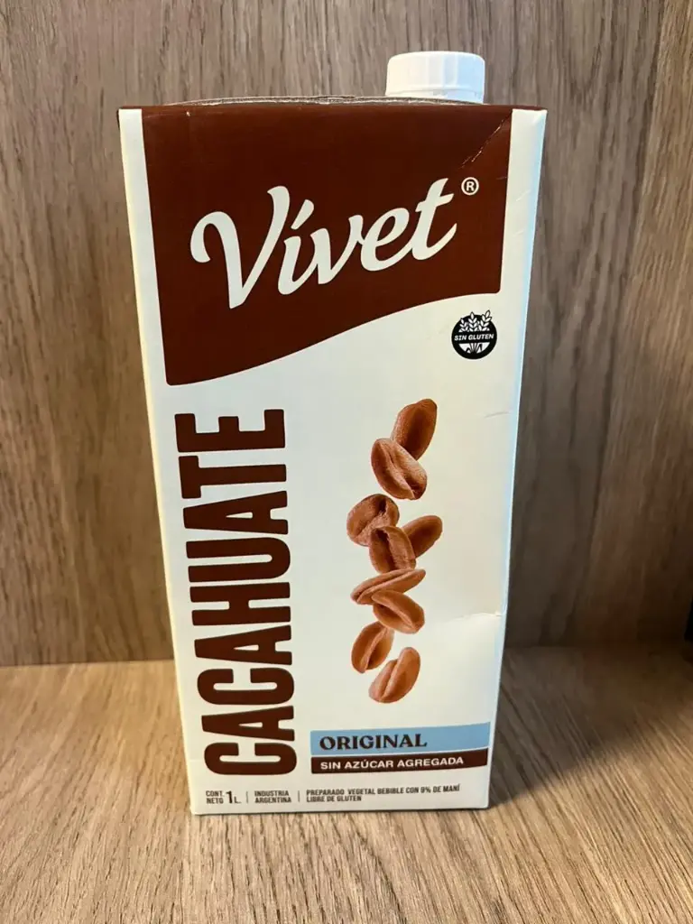 Leche de maní sin azucar 1L Vivet
