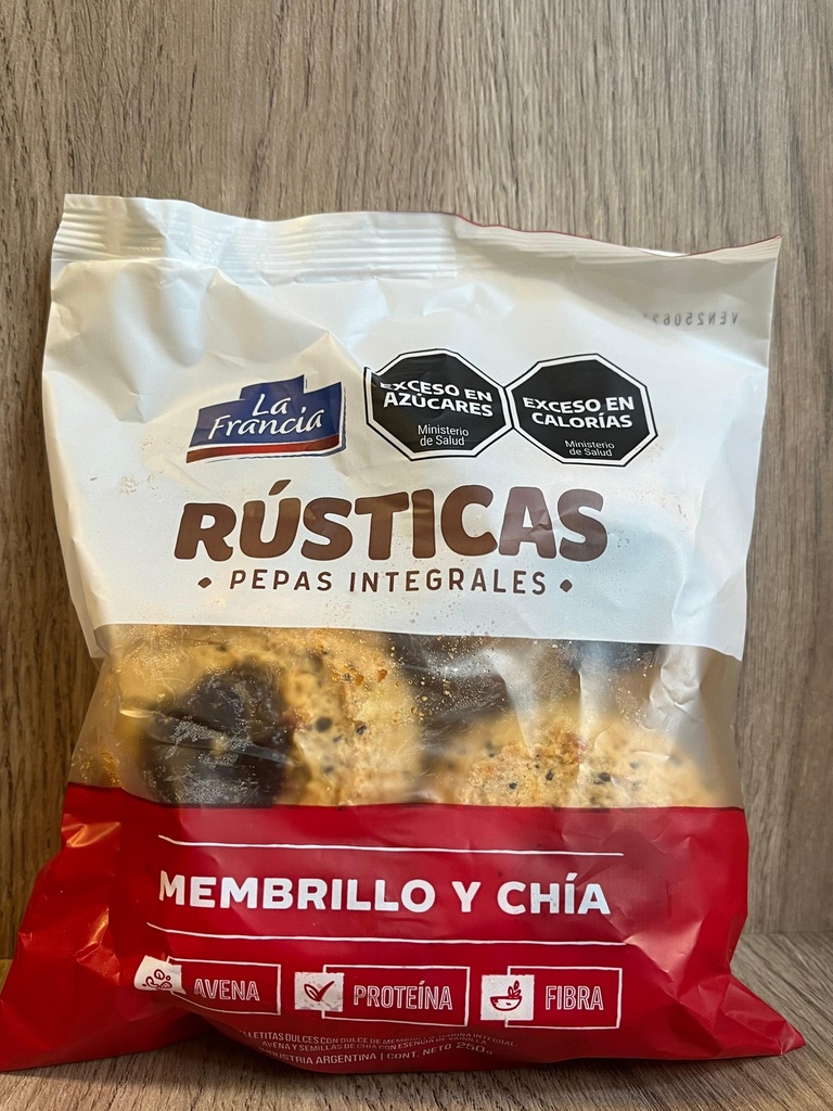 Pepas Integrales Chía y membrillo y chia La Francia 250g
