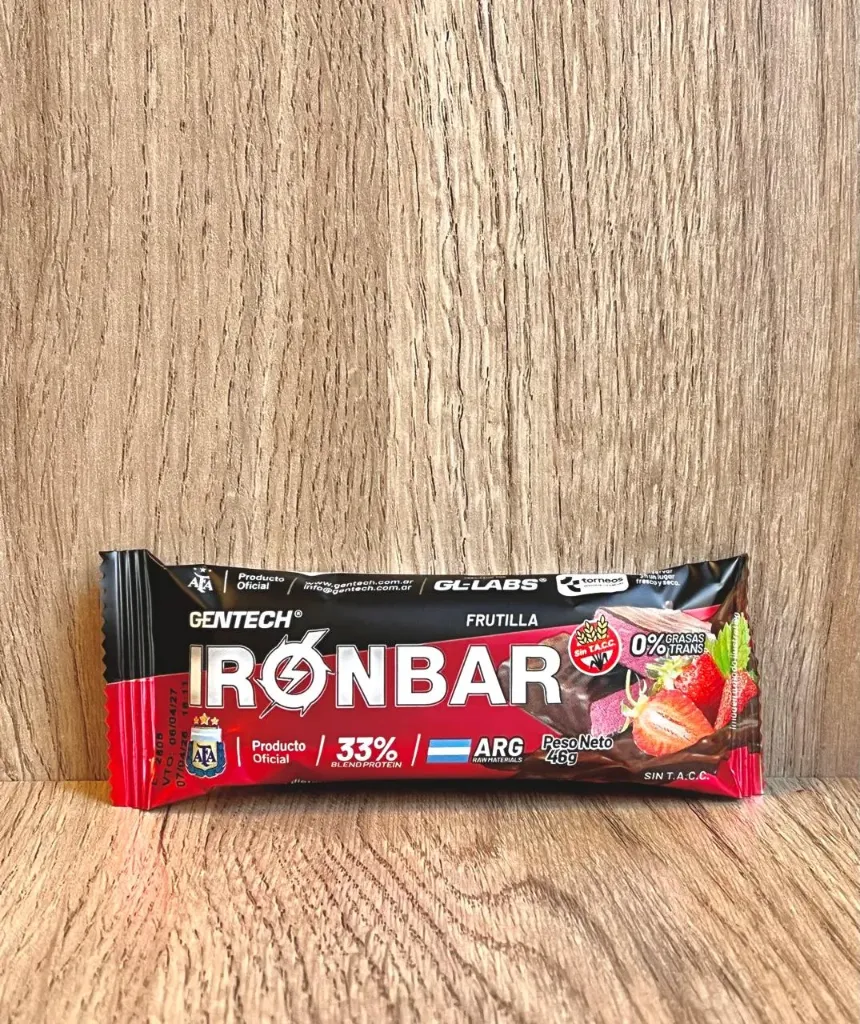 Iron bar frutilla 46g Gentech