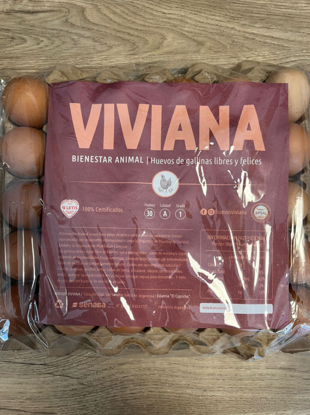 Huevos orgánicos x maple 30u Viviana