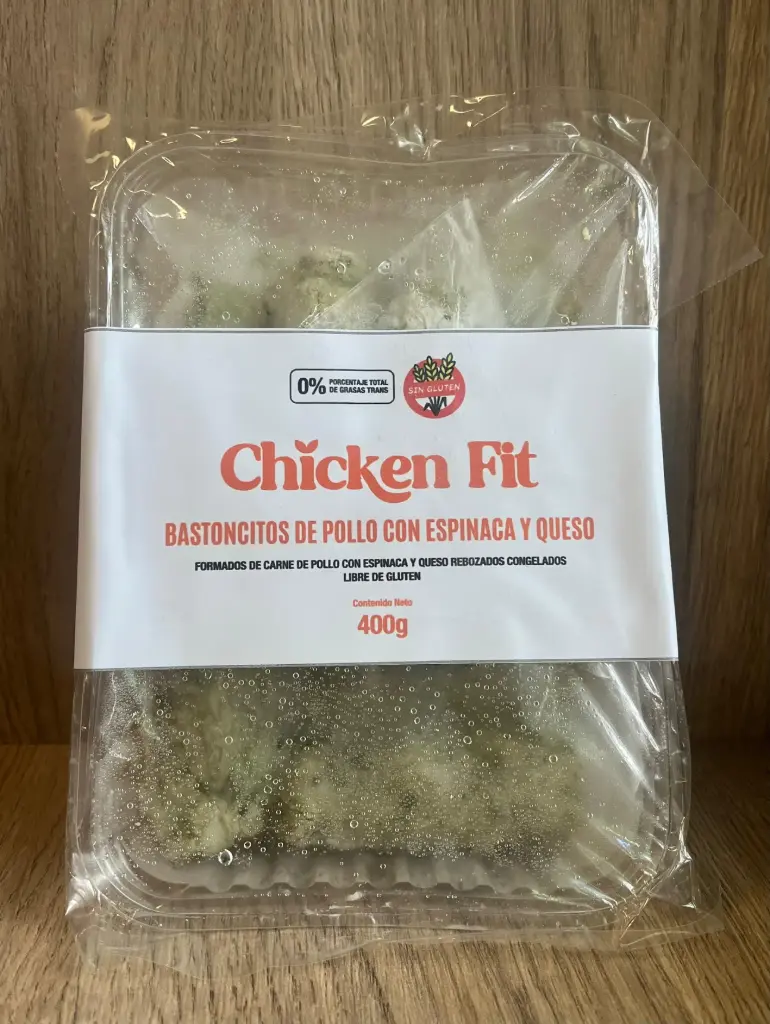 Bastones de pollo con espinaca y queso magro ChickenFit