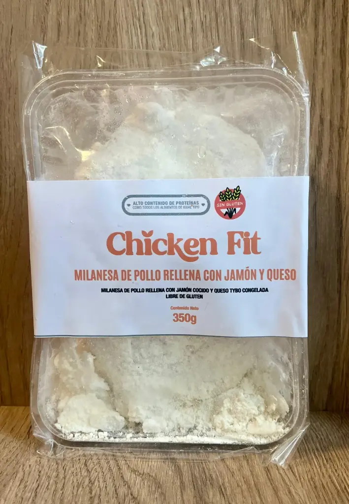Milanesa de pollo rellena c/jamón y queso Chicken Fit
