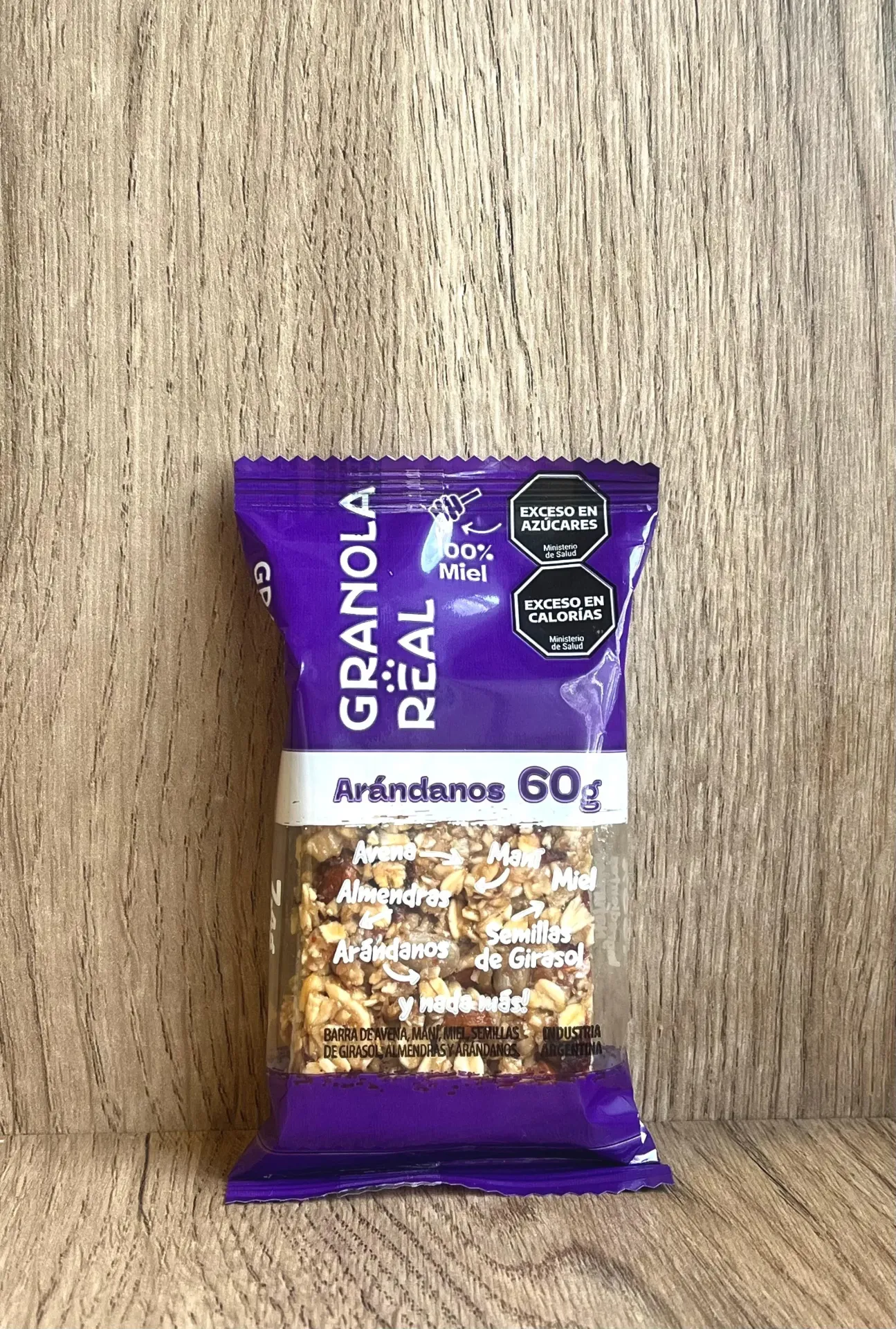 Barrita de granola con arandanos x 60g