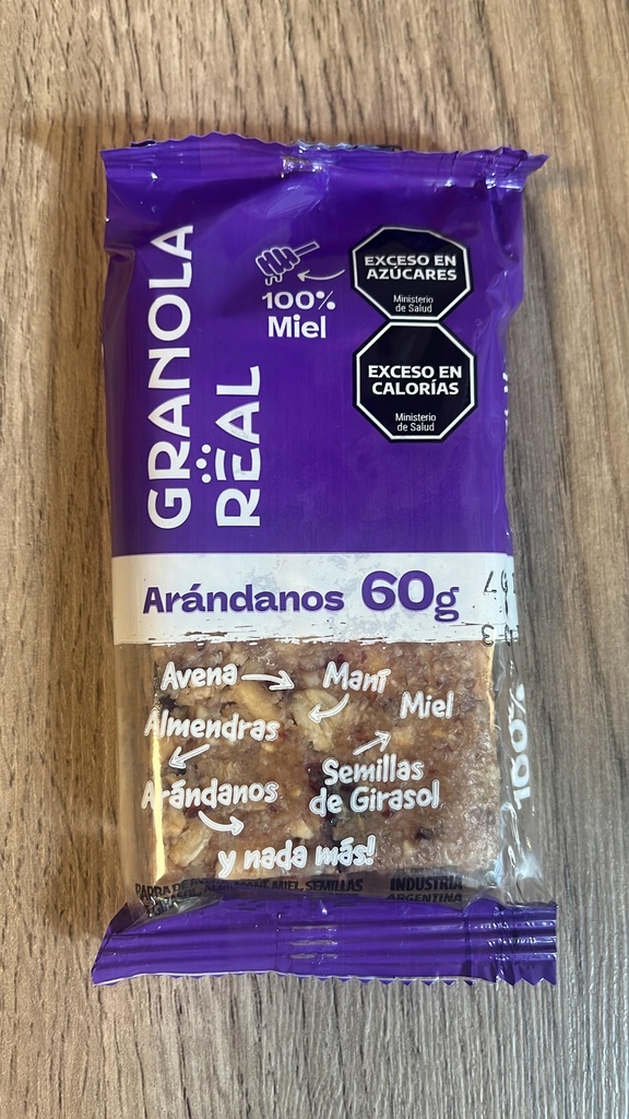 Barrita de granola con arandanos x 60g