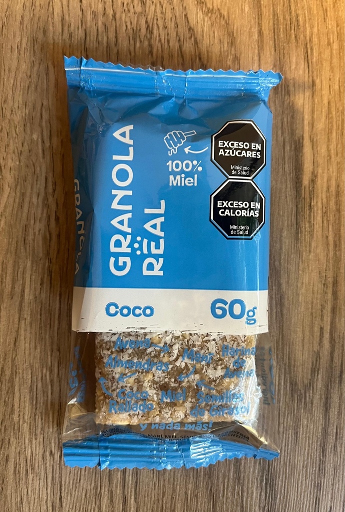 Barrita de granola con coco x 60g