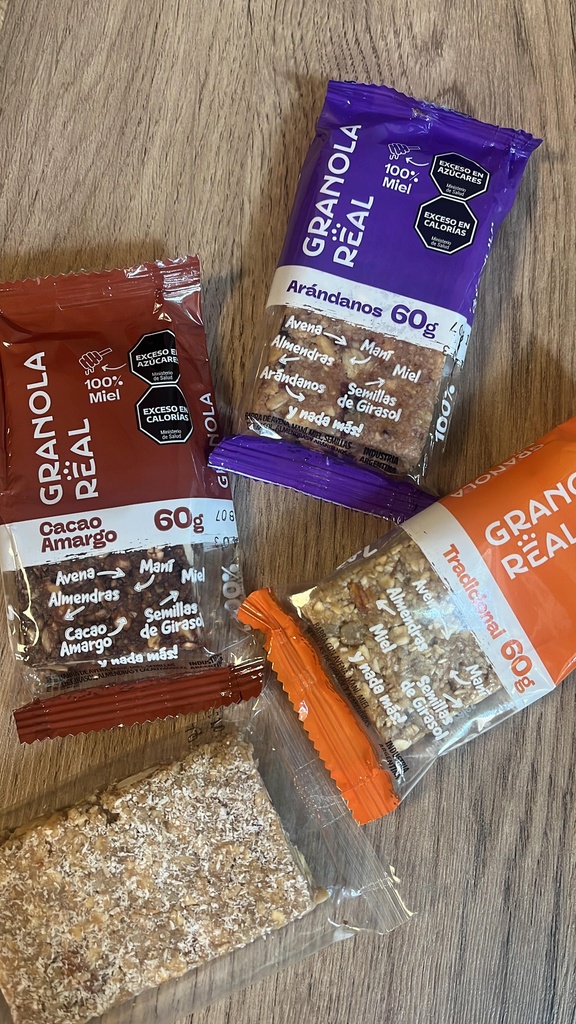 Promo 5 barritas granola por 60g c/u