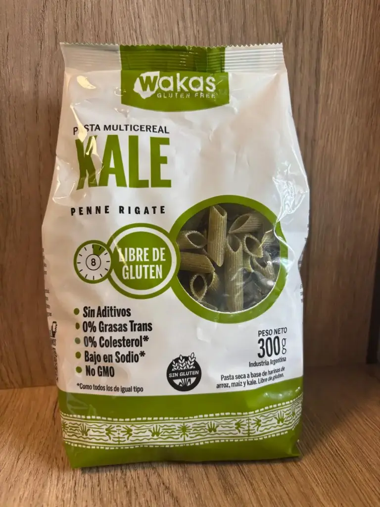 Pasta fusilli multicereal con kale sin tacc 250g Wakas