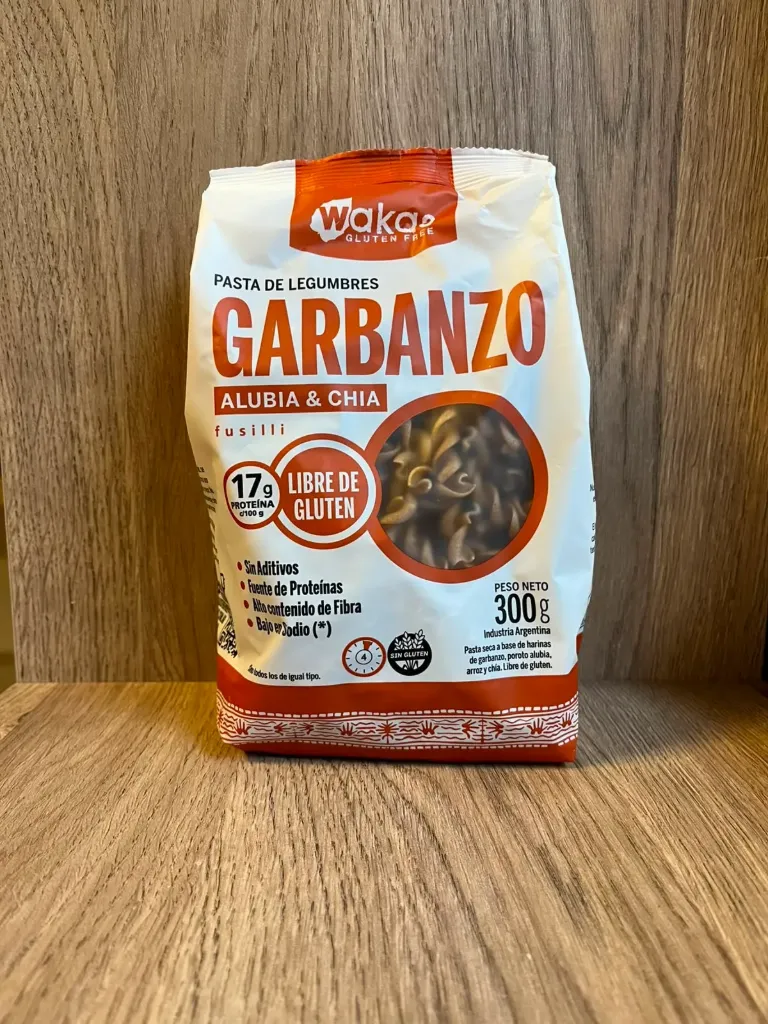 Pasta de legumbre Garbanzo & Alubia 300g Wakas