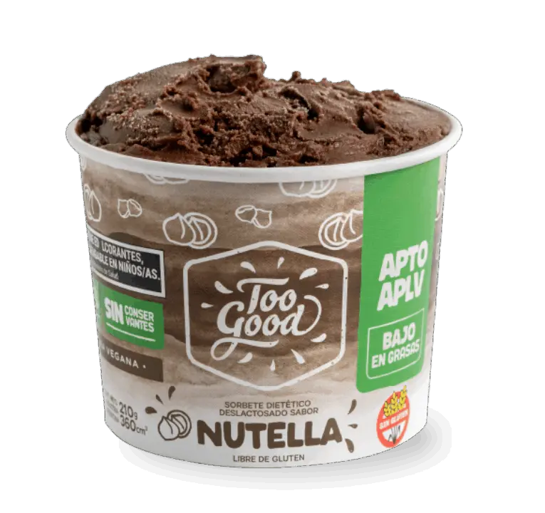 Helado nutella VEGANO Tood Good