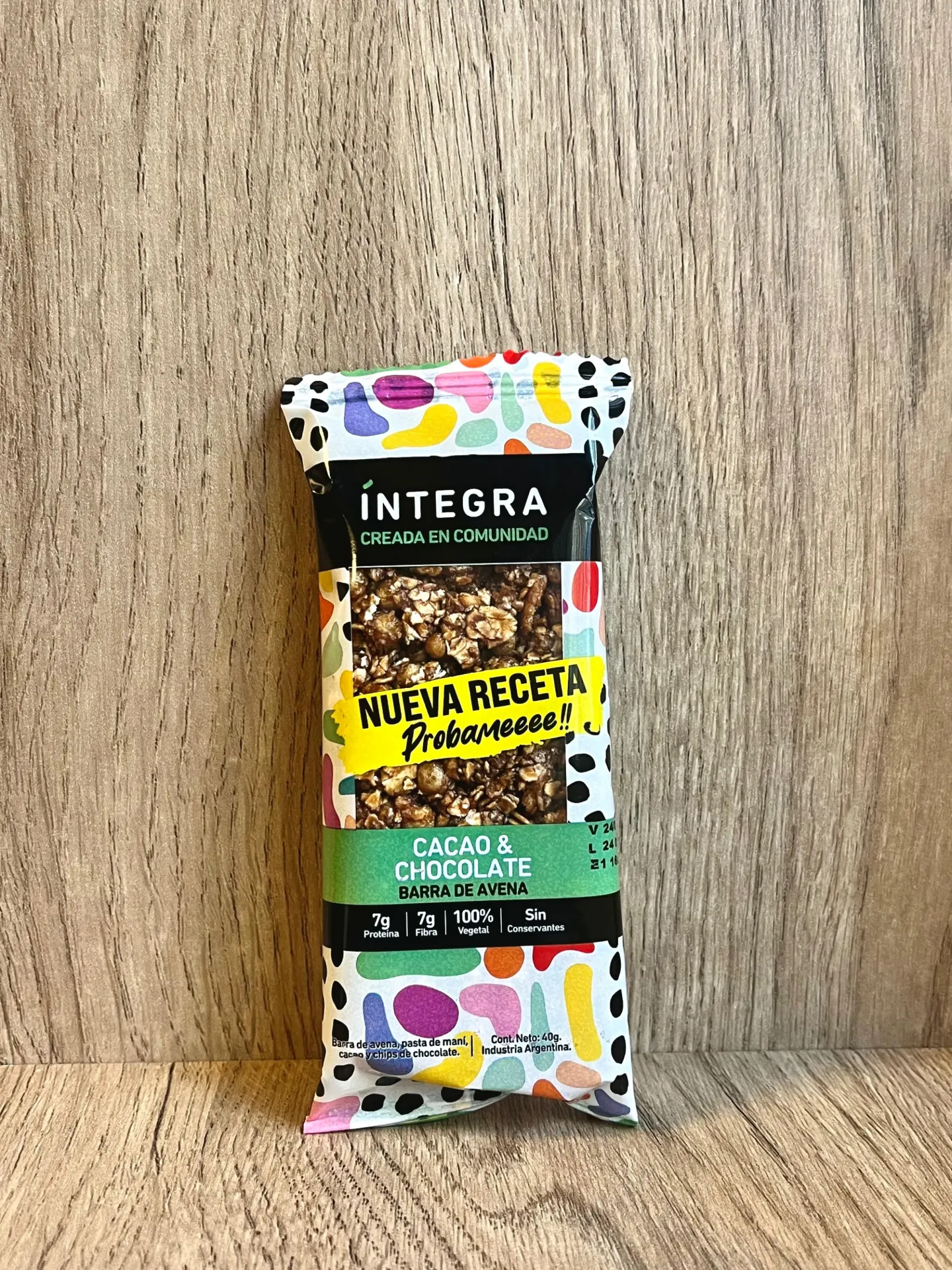 Barrita avena cacao y chocolate Integra