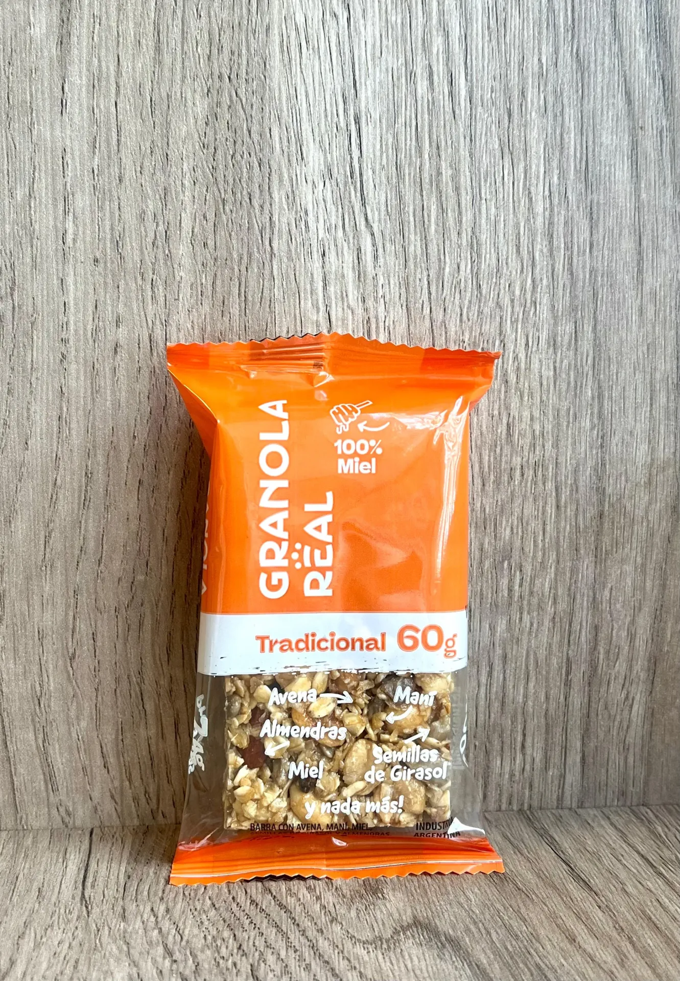 Barrita de granola tradicional 60g 