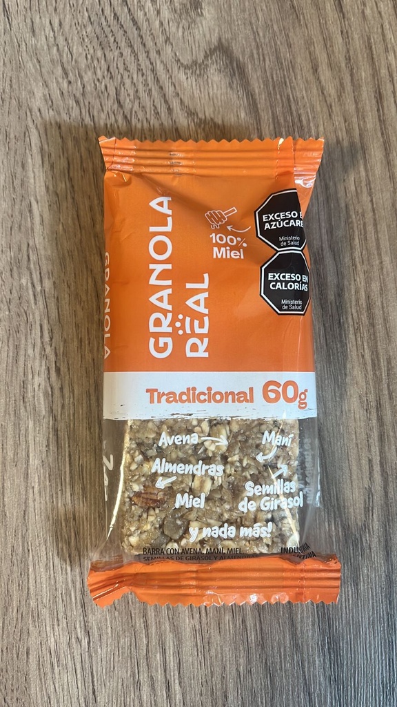 Barrita de granola tradicional 60g 