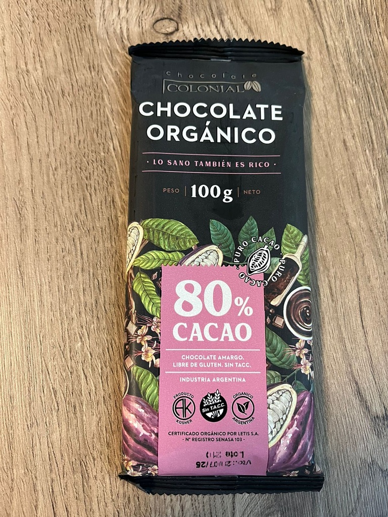 Chocolate Colonial 80% x 100g