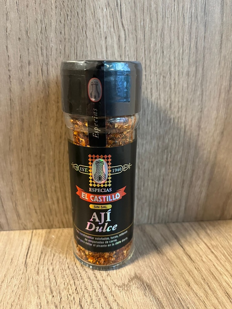 Aji molido dulce frasco vidrio El Castillo