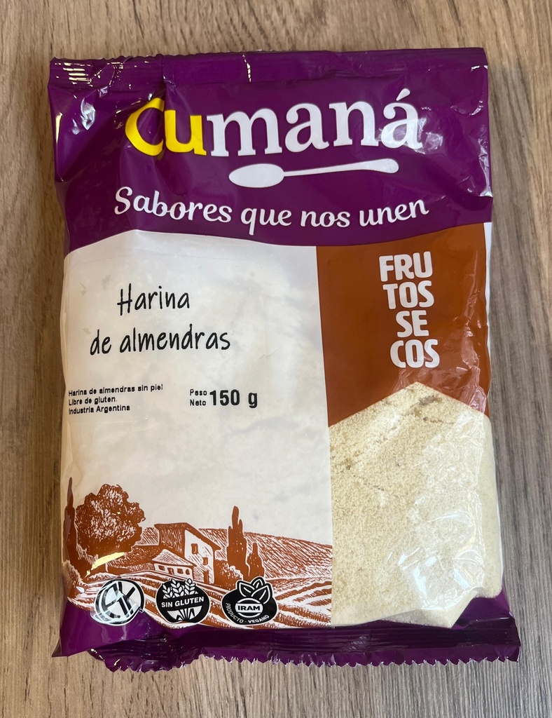 Harina de almendras SIN piel 150G CUMANA