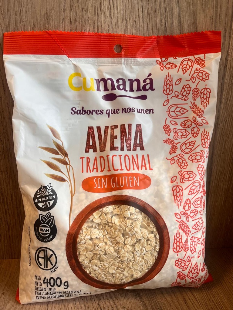 Avena tradicional sin tacc 400g Cumana