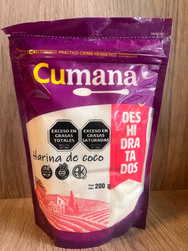 Harina de coco sin tacc 200g Cumana