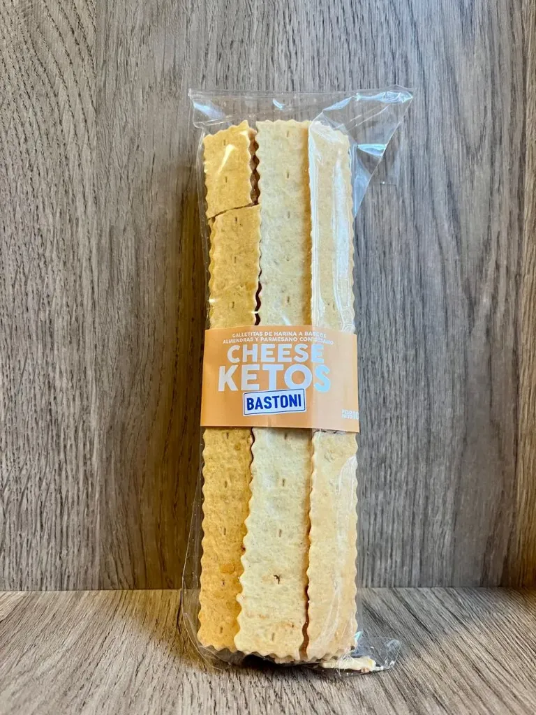Galletitas keto de parmesano y sesamo 100g Bastoni