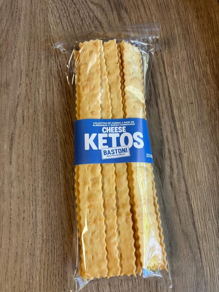 Galletitas keto de parmesano y almendra 100g Bastoni