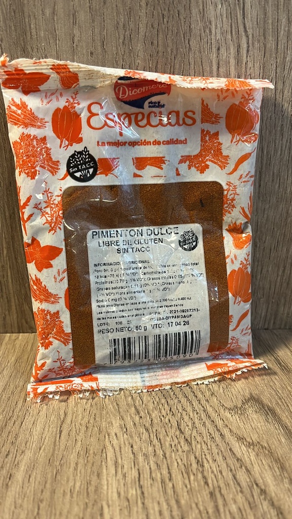Pimentón dulce 50g Dicomere
