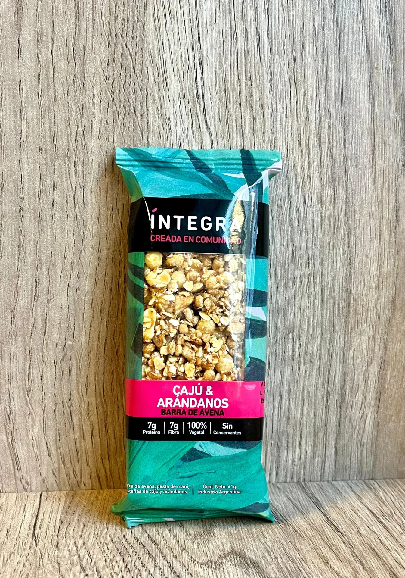 Barrita avena caju y arandanos Integra