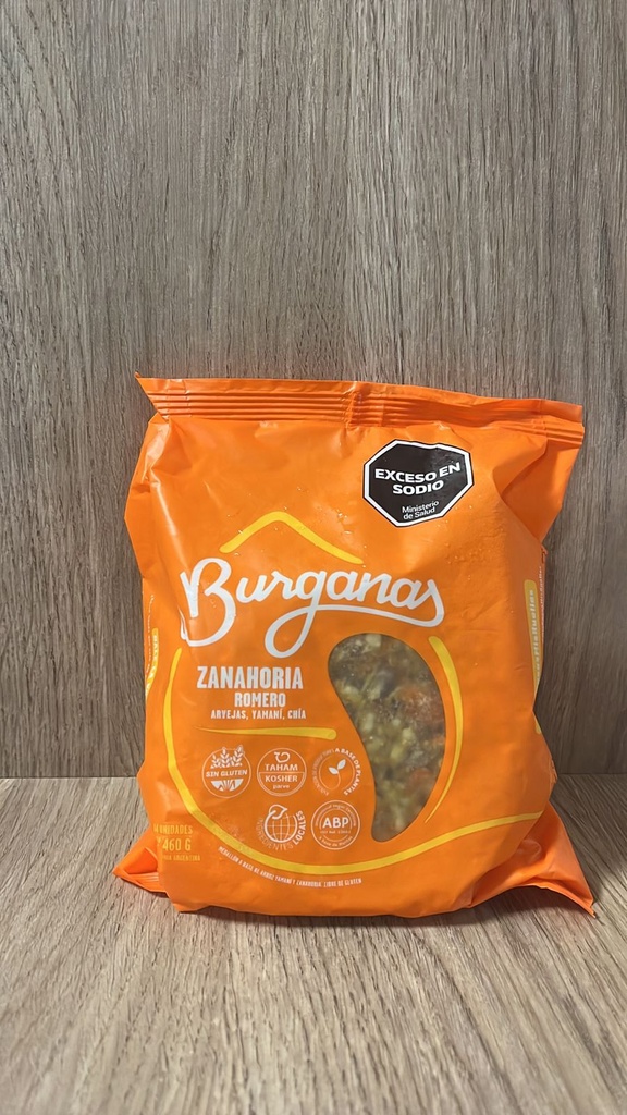 Medallones Romero y zanahoria Sin Tacc x 4 unidades Burganas
