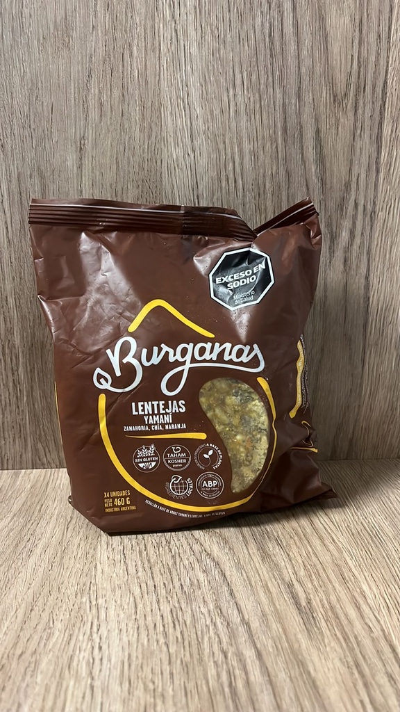 Medallones Lenteja Sin Tacc x 4 unidades Burganas