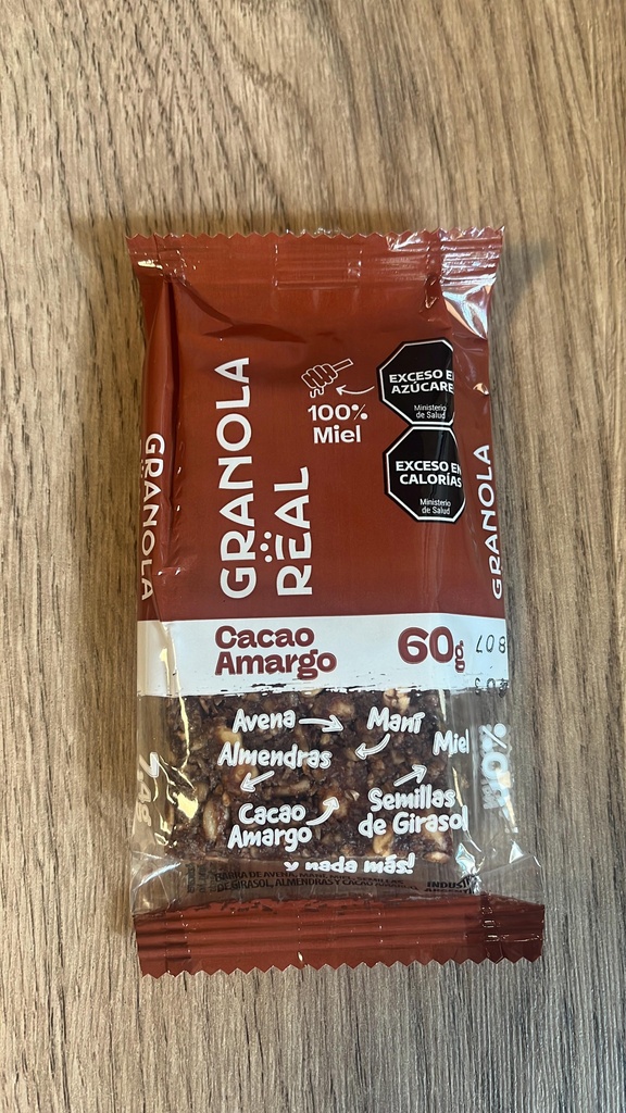 Barrita de granola con cacao x 60g