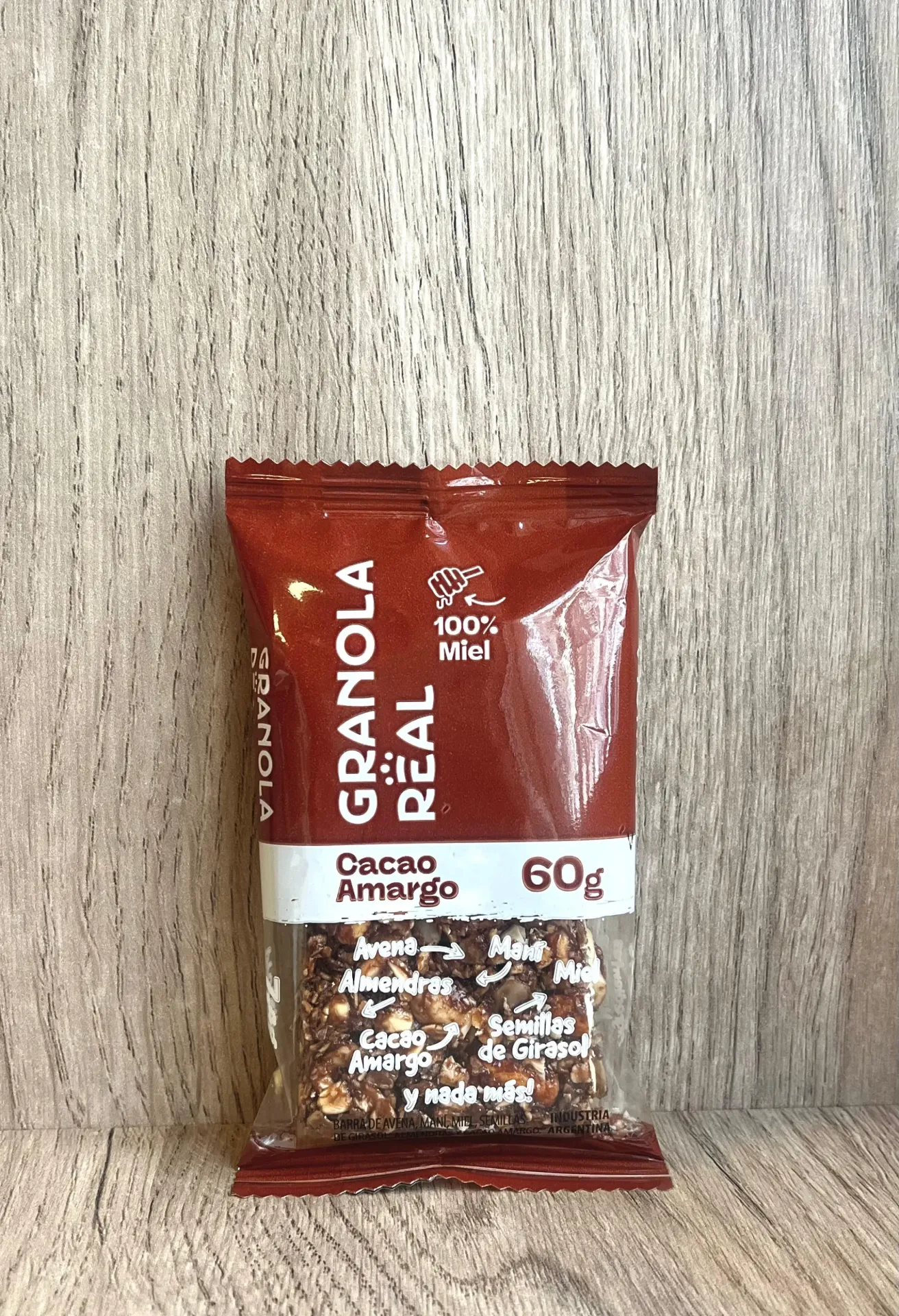 Barrita de granola con cacao x 60g