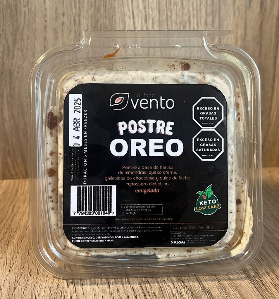 Postre Oreo 300g keto Vento