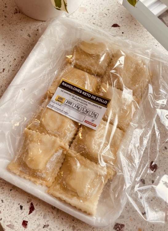 Raviolones pollo y ricota keto Dabin Fit