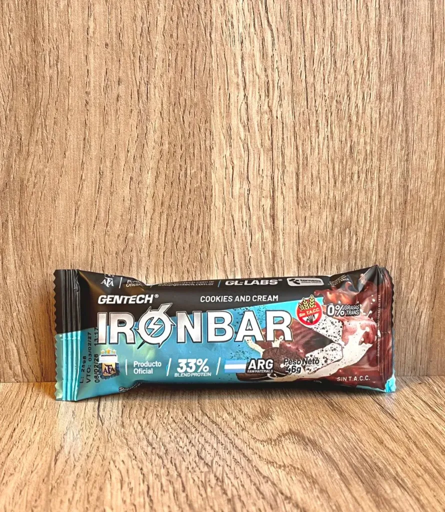 Iron bar cookies and cream
