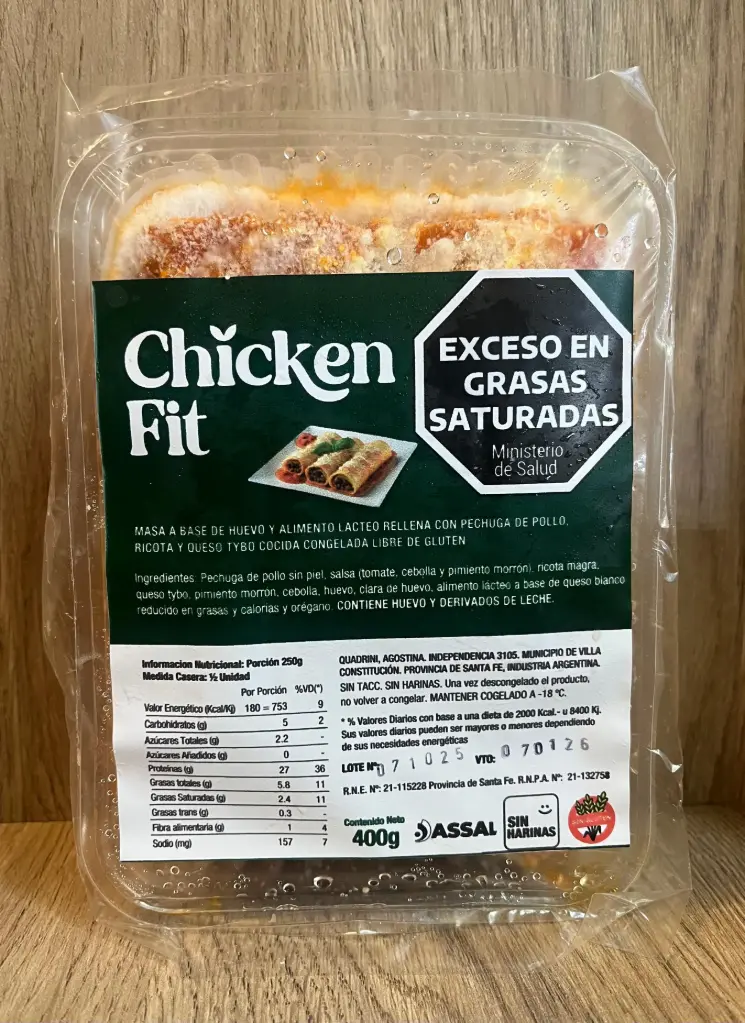 Canelones keto sin tacc Chicken fit