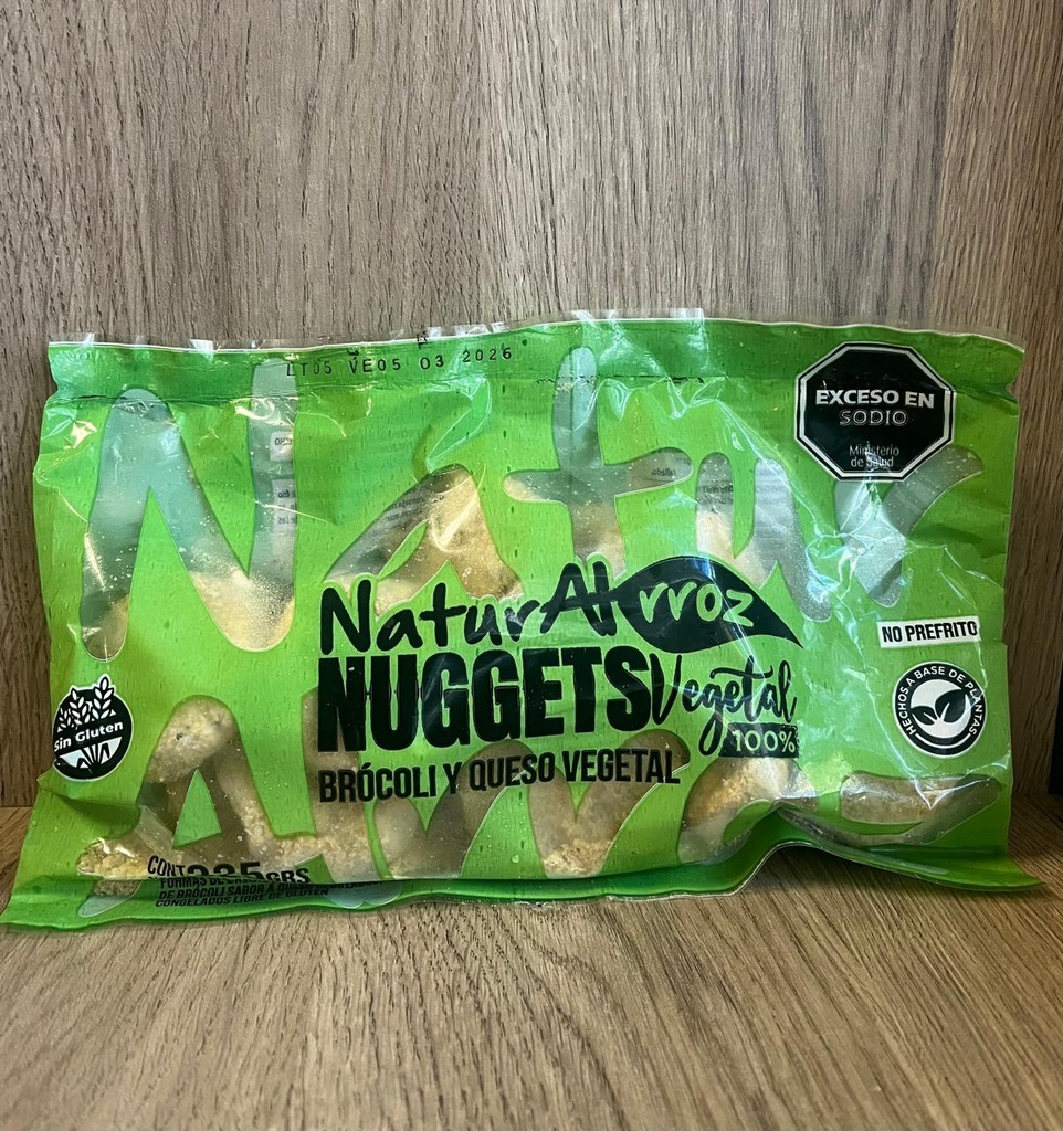 Nuggets Vegano Brocoli y queso 325g Green Naturalrroz