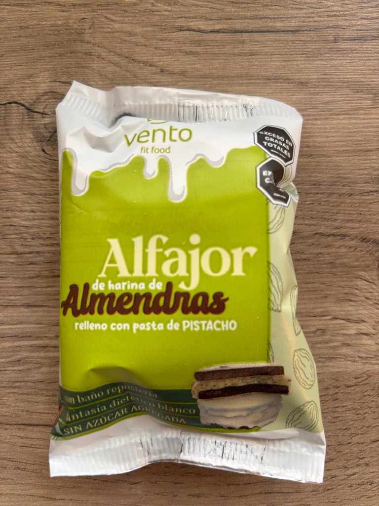 Alfajor de pistacho keto Vento