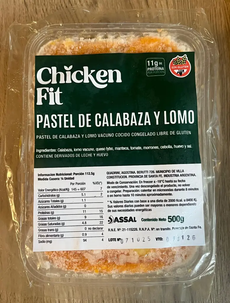 Pastel de calabaza SIN TACC. Chicken Fit