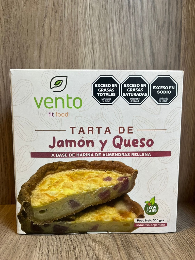 Tarta de jamón y queso keto Vento