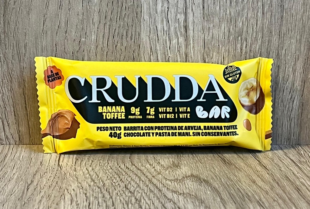 Barrita banana tofee 40g CRUDDA