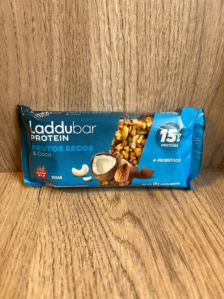 Barrita proteica frutos secos y coco sin tacc Laddubar