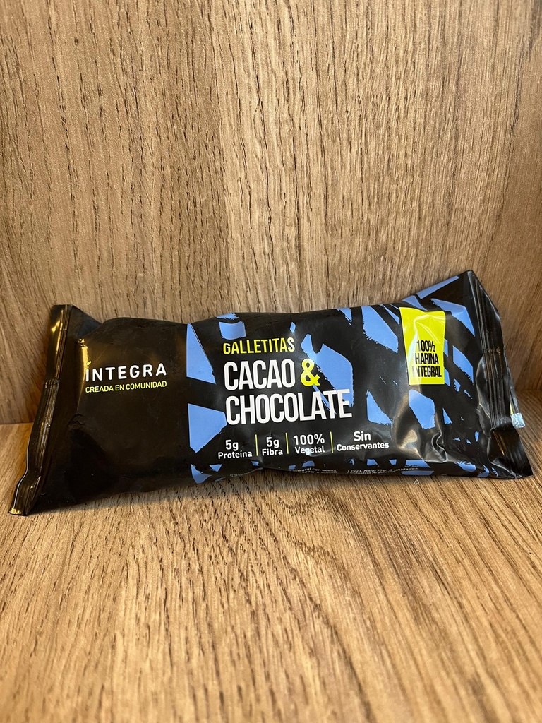 Galletita pocket cacao y chocolate x 72g Integra