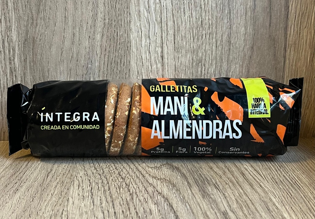 Galletita Mani y almendras x 200g Integra